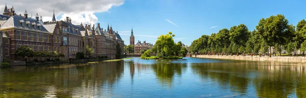 Комплексу Бінненгоф Палац Голландська Парламенту Гаазі Один Прекрасний Літній День — стокове фото