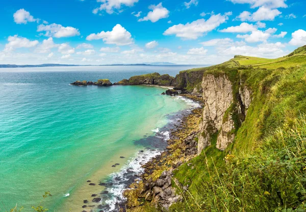 Carrick Rede Causeway Coast Route Hermoso Día Verano Irlanda Del — Foto de Stock