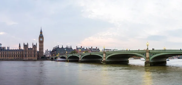 Big Ben Houses Parliament Westminster Bridge Londen Een Mooie Zomeravond — Stockfoto