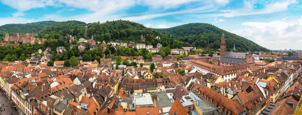 Vista Aérea Panorámica Heidelberg Hermoso Día Verano Alemania — Foto de Stock