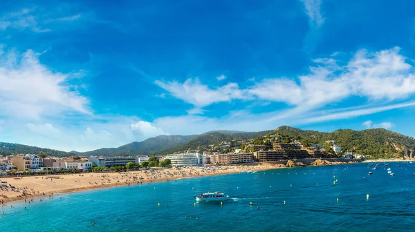 Stranden Tossa Mar Vacker Sommardag Costa Brava Katalonien Spanien — Stockfoto