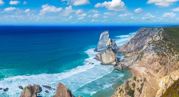Cabo Roca Kayalıklarla Kayalar Bir Güzel Yaz Günü Portekiz Sintra — Stok fotoğraf