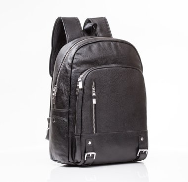 siyah deri rahat sırt çantası