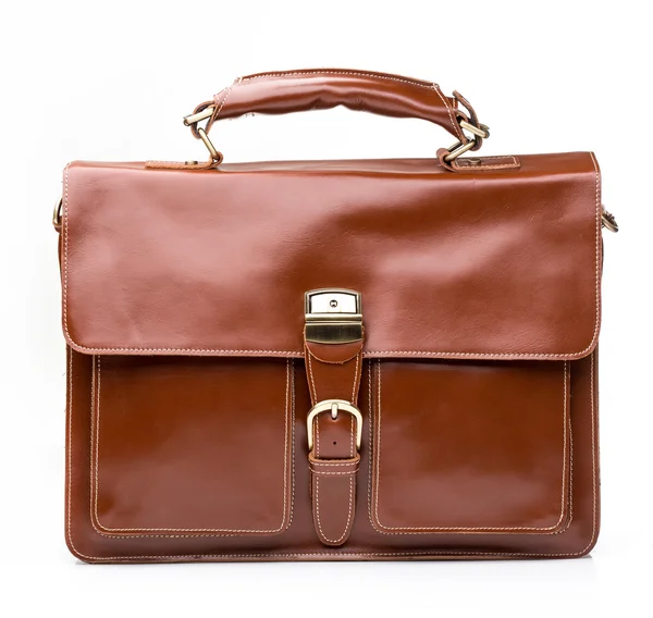 Foxy leather men briefcase — Stock Photo, Image