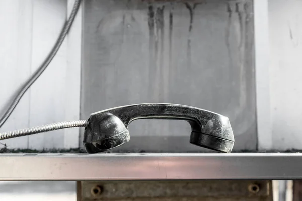 Dropped Public telephone handset — Stock Photo, Image