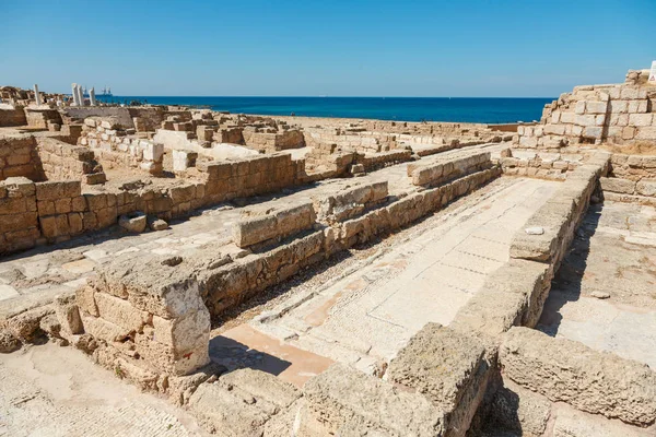 Ruinerna av antika caesarea. Israel. — Stockfoto