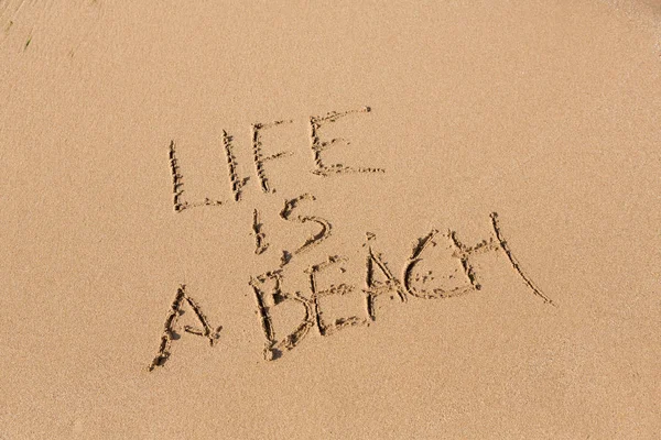 Livet är en strand — Stockfoto
