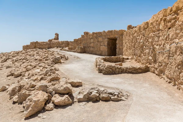 Romerska ruiner i Masada National Park, Israel — Stockfoto