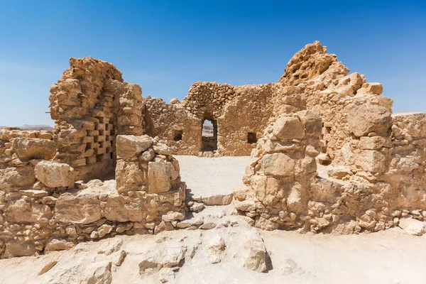 Ruinas romanas en el Parque Nacional Masada, Israel — Foto de Stock