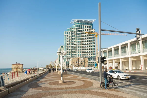 Přímořské promenády v Tel Aviv, Izrael — Stock fotografie