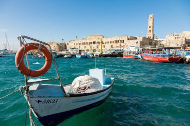 Akko, İsrail 'deki marinada yelkenliler