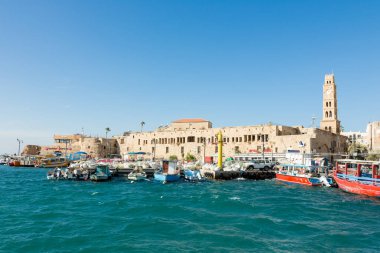 Akko, İsrail 'deki marinada yelkenliler