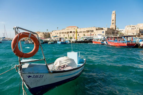 Veleiros na marina em Akko, Israel — Fotografia de Stock