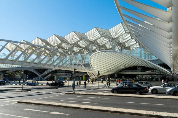 Estación Gare do Oriente (Lisboa Oriente), Lisboa, Portugal — Foto de Stock