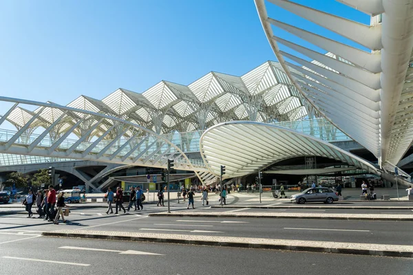 Estación Gare do Oriente (Lisboa Oriente), Lisboa, Portugal —  Fotos de Stock