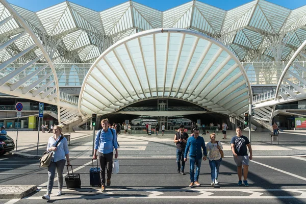 Estación Gare do Oriente (Lisboa Oriente), Lisboa, Portugal — Foto de Stock