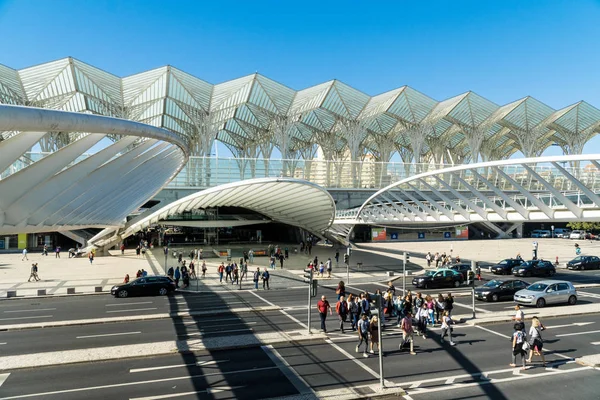 Estación Gare do Oriente (Lisboa Oriente), Lisboa, Portugal — Foto de Stock