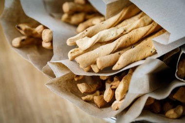 grisini bir zanaat kağıt paket 