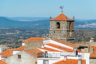 cityscape view of Monsanto village, Portugal clipart