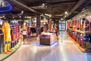  FC Barcelona resmi Megastore Camp Nou Studium, İspanya