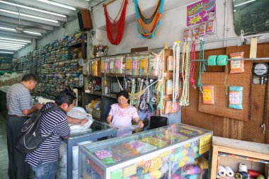 Merida, Yucatan, Meksika için geleneksel tipik hammoc Salonu