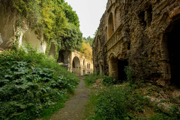 Ruins Tarakaniv Dubenska Φρούριο Στο Χωριό Tarakaniv Στην Περιοχή Dubensky Εικόνα Αρχείου