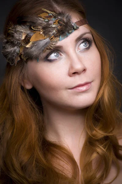 Closeup portrait of a redhead — Stock Photo, Image