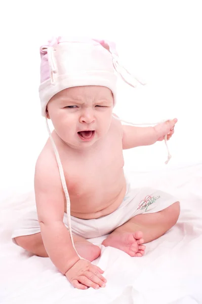 Portrait of a baby with — Stock Photo, Image