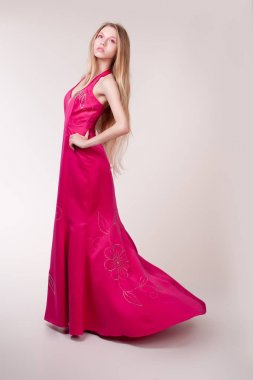 güzel bir kız portre Studio