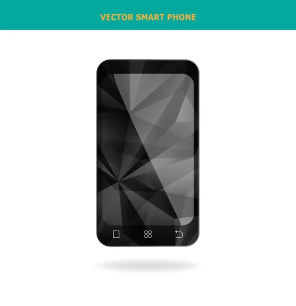 Teléfono inteligente de poli bajo abstracto — Vector de stock