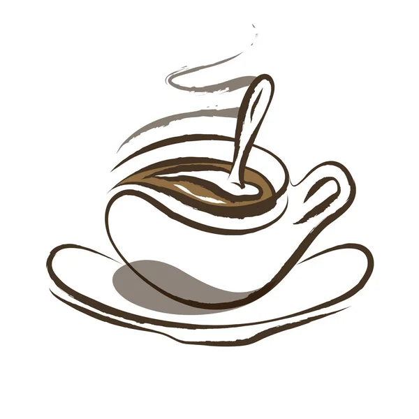 Taza de café — Vector de stock