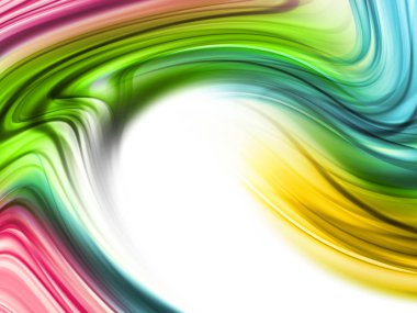 Soyut, yeşil pembe turuncu, mavi arka plan el salladı.