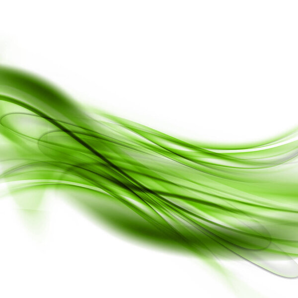 Abstract Green Waved Background