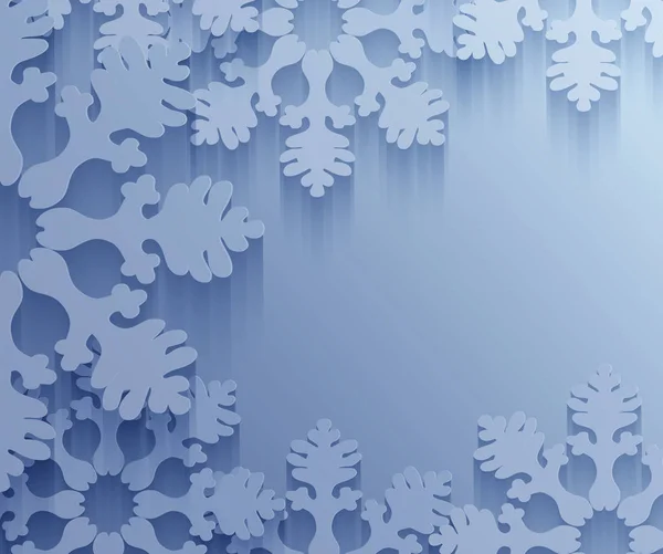 Holiday 3D Snowflake Background — Stock Photo, Image