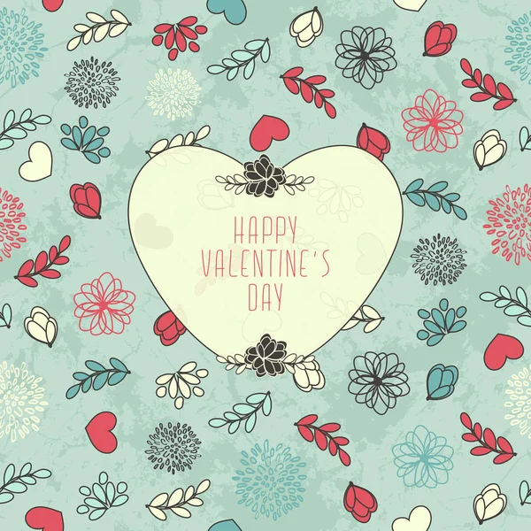 Валентинов узор с сердцами — стоковый вектор