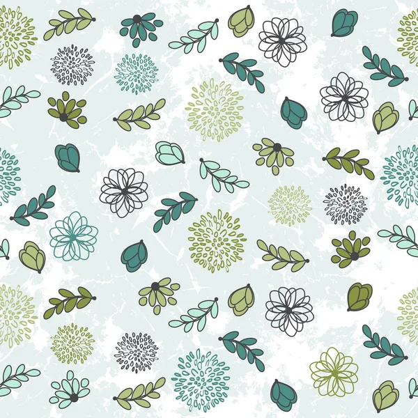 Seamless Abstract Floral Pattern — Stock Vector