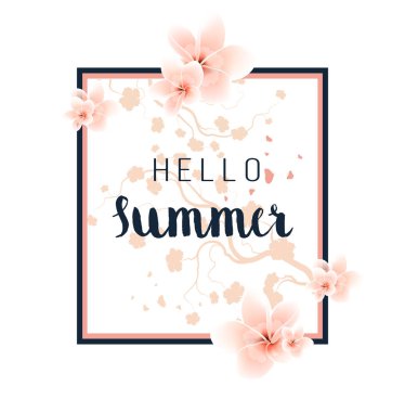 Yaz çiçekli arka plan