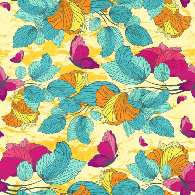 Dikişsiz çiçek süsleme