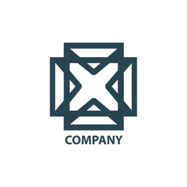 Şirket için geometrik logo tasarım