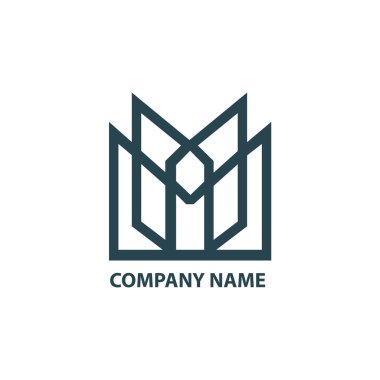 Şirket için geometrik logo tasarım