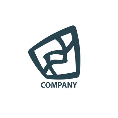 Şirket için geometrik logo tasarım
