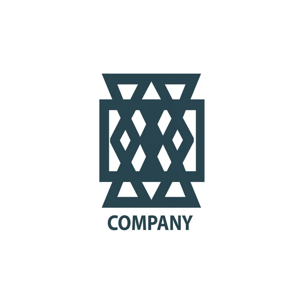 Logo géométrique design pour l'entreprise — Image vectorielle