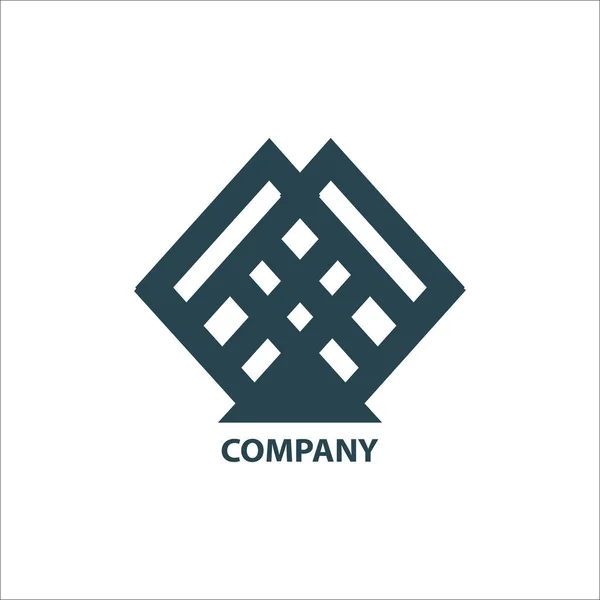 Design logo geometrico per l'azienda — Vettoriale Stock