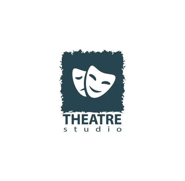 Conjunto de diseño de logotipo de estudio de teatro — Vector de stock