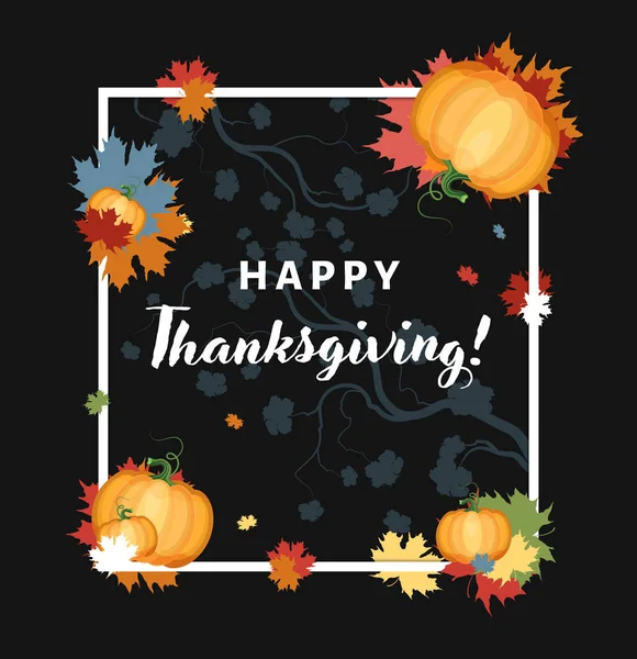 Thanksgiving vector card — Stock Vector