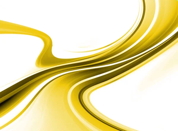 Fundo Futurista Moderno Amarelo Branco Brilhante Com Ondas Abstratas Gradiente — Fotografia de Stock