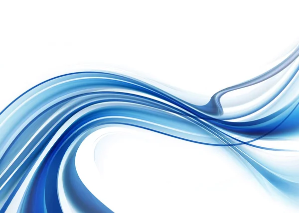 Яскраво Синьо Білий Сучасний Футуристичний Фон Абстрактними Хвилями Градієнтом — стокове фото
