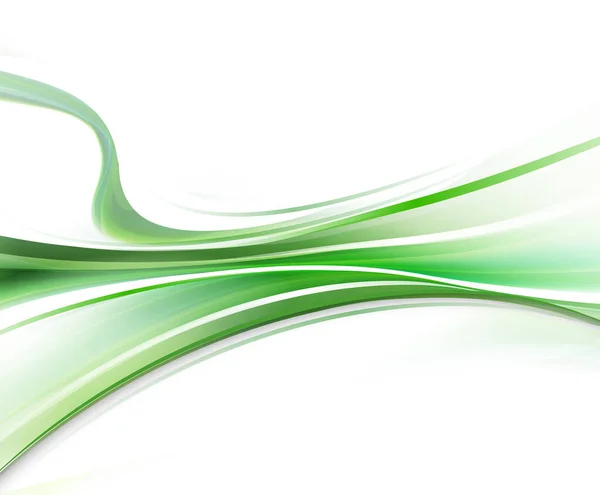 Brillante Verde Blanco Vector Moderno Fondo Futurista Con Ondas Abstractas — Vector de stock