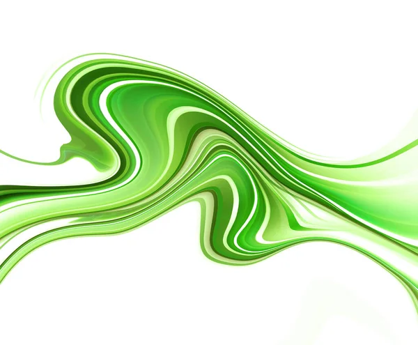 Fondo Futurista Moderno Verde Blanco Brillante Con Ondas Abstractas Gradiente —  Fotos de Stock