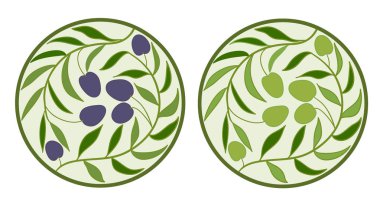 Zeytin siyah ve yeşil 